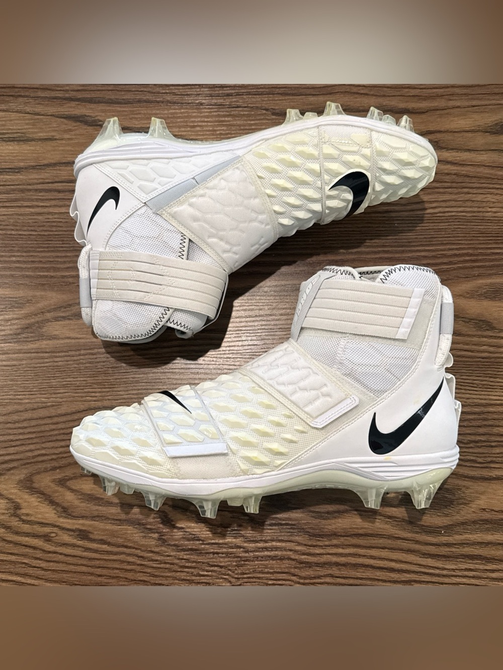 Size 13 Nike Force Savage Elite 2 TD Football Cleats White AH3999-100 - NEW